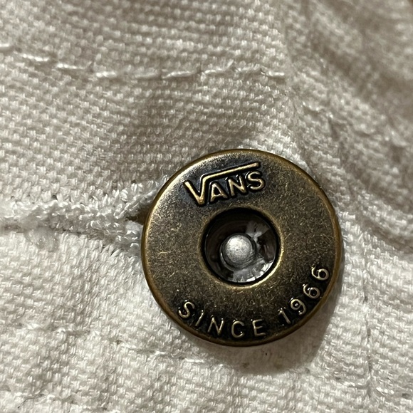 Vans Ground Work Short Overalls in Marshmallow White, size X Small - Picture 7 of 13